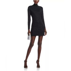 [BRAND NEW] AQUA Rhinestone Turtleneck Dress - Bloomingdale’s Exclusive